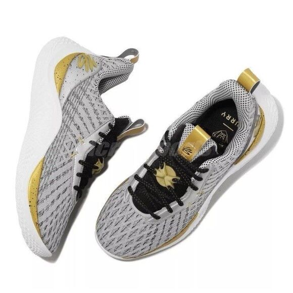 Under Armour Curry X Father to Son Young Wolf Grey GOLD 11.5 Men’s Shoes Sneaker - Picture 2 of 12